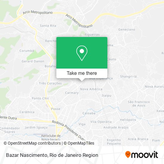 Bazar Nascimento map