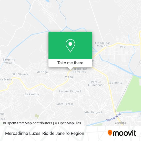Mercadinho Luzes map