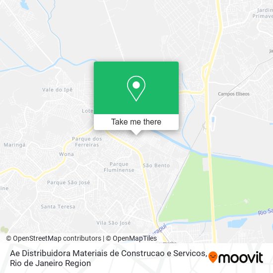 Ae Distribuidora Materiais de Construcao e Servicos map