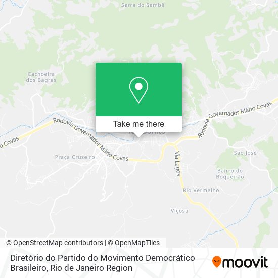 Mapa Diretório do Partido do Movimento Democrático Brasileiro