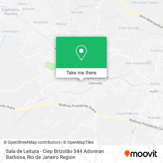 Sala de Leitura - Ciep Brizolão 344 Adoniran Barbosa map
