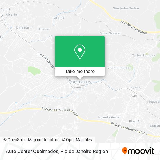 Auto Center Queimados map