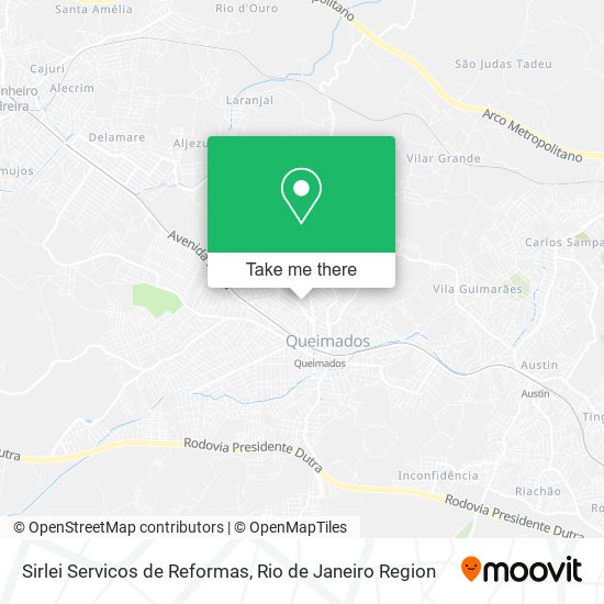 Mapa Sirlei Servicos de Reformas