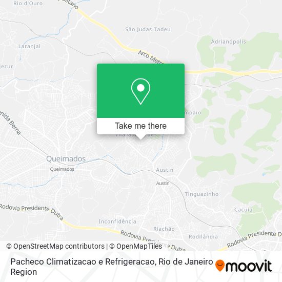 Mapa Pacheco Climatizacao e Refrigeracao