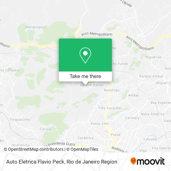 Auto Eletrica Flavio Peck map