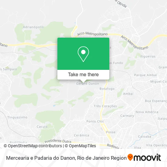 Mercearia e Padaria do Danon map