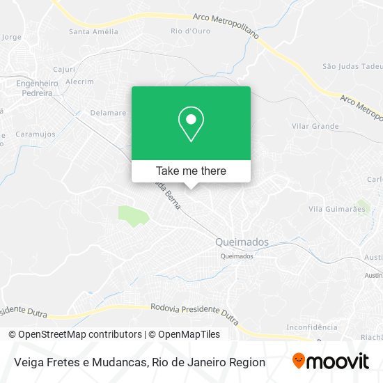 Veiga Fretes e Mudancas map