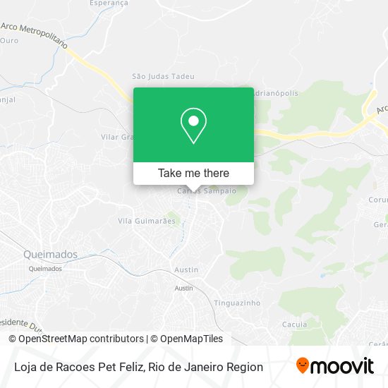 Loja de Racoes Pet Feliz map