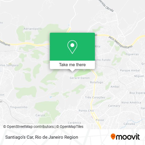 Santiago's Car map