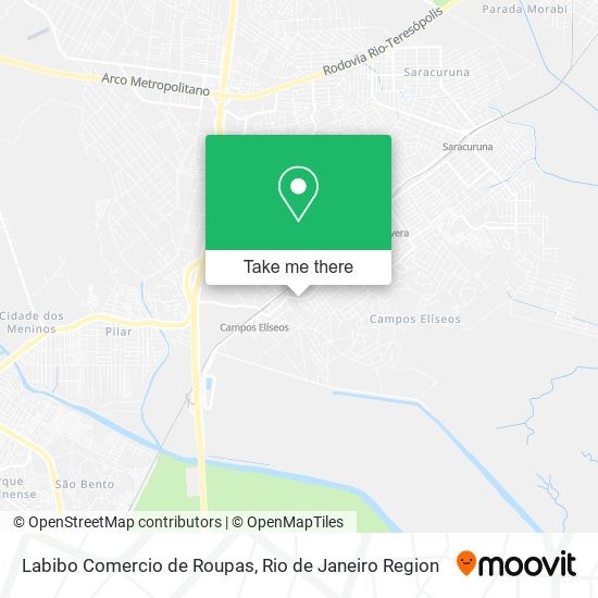 Mapa Labibo Comercio de Roupas