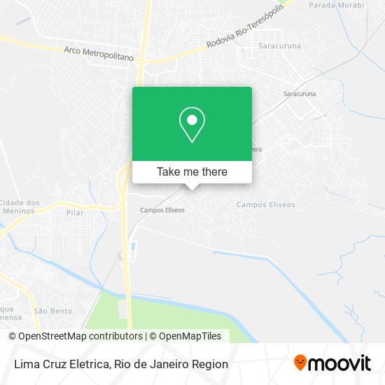 Mapa Lima Cruz Eletrica