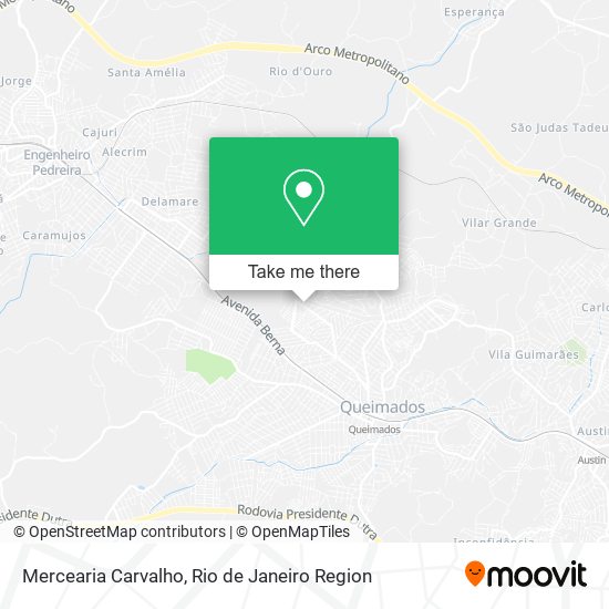 Mapa Mercearia Carvalho