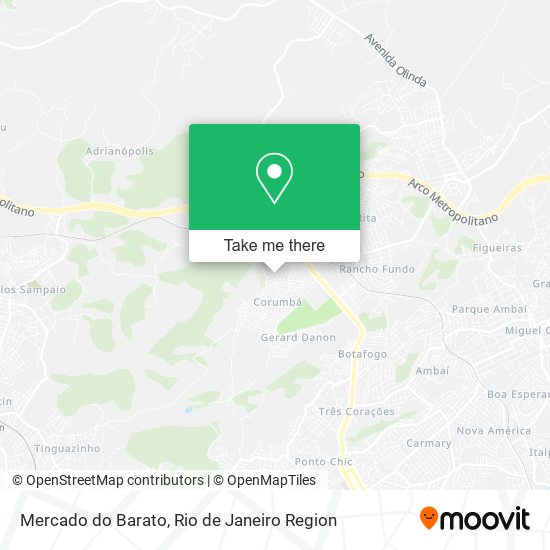 Mercado do Barato map