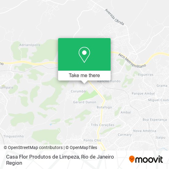 Mapa Casa Flor Produtos de Limpeza