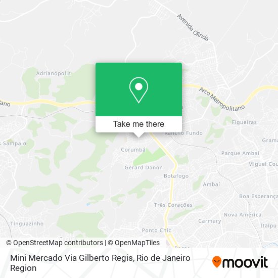 Mini Mercado Via Gilberto Regis map
