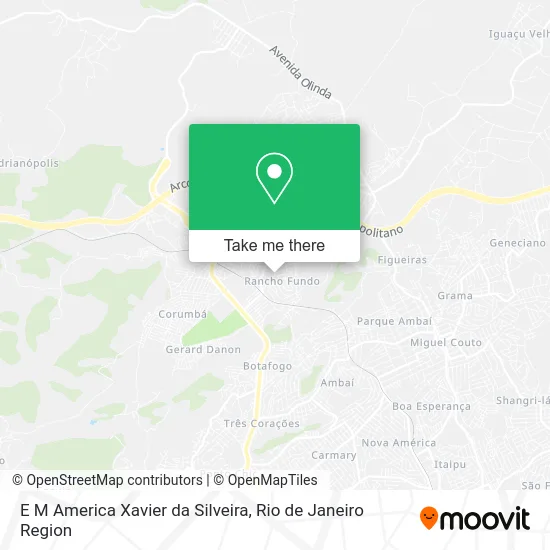 E M America Xavier da Silveira map
