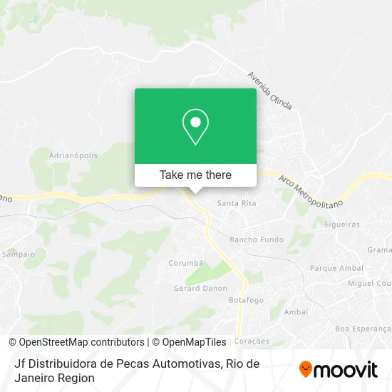 Jf Distribuidora de Pecas Automotivas map
