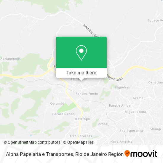 Alpha Papelaria e Transportes map