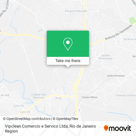 Vipclean Comercio e Servico Ltda map