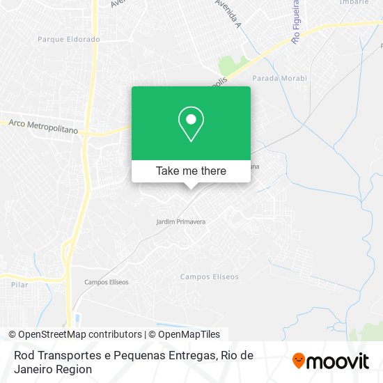 Mapa Rod Transportes e Pequenas Entregas