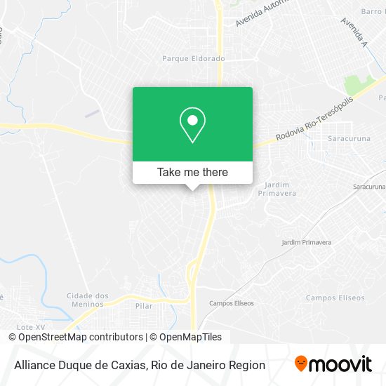 Alliance Duque de Caxias map