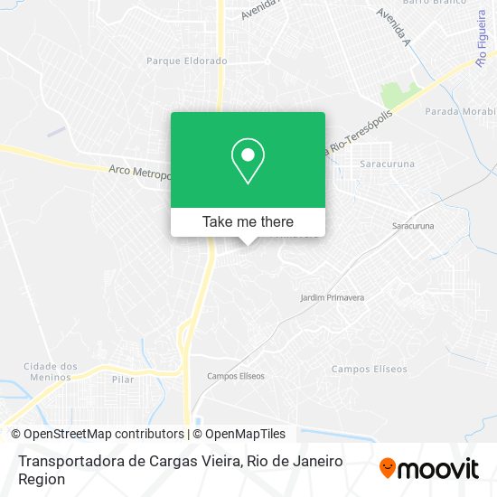 Mapa Transportadora de Cargas Vieira