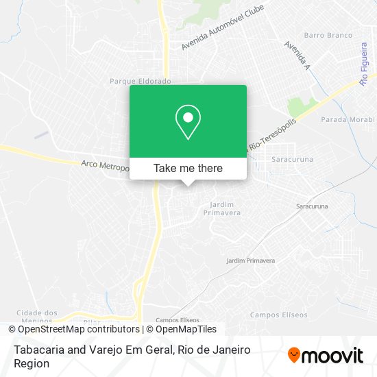 Tabacaria and Varejo Em Geral map