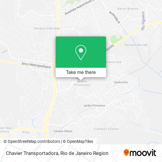 Chavier Transportadora map