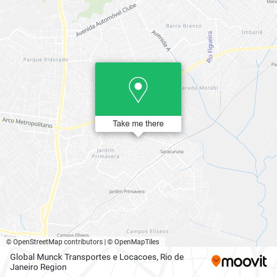 Mapa Global Munck Transportes e Locacoes