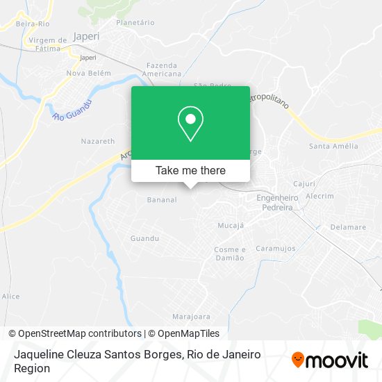 Jaqueline Cleuza Santos Borges map