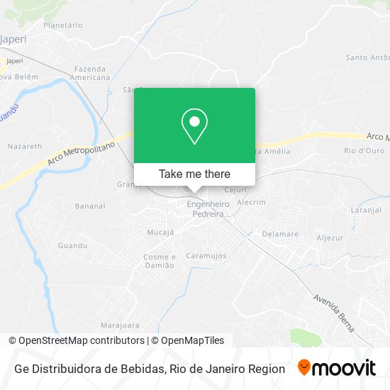 Ge Distribuidora de Bebidas map