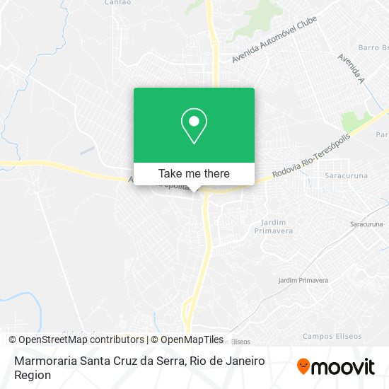 Marmoraria Santa Cruz da Serra map
