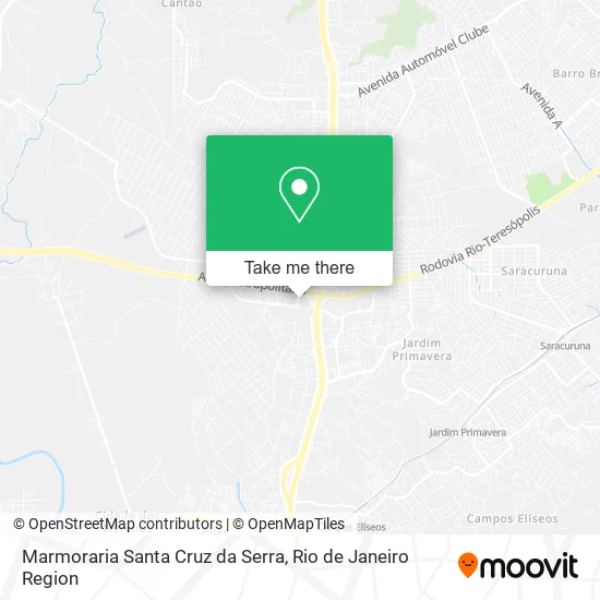Marmoraria Santa Cruz da Serra map