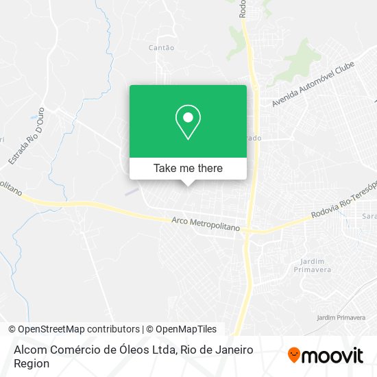 Mapa Alcom Comércio de Óleos Ltda