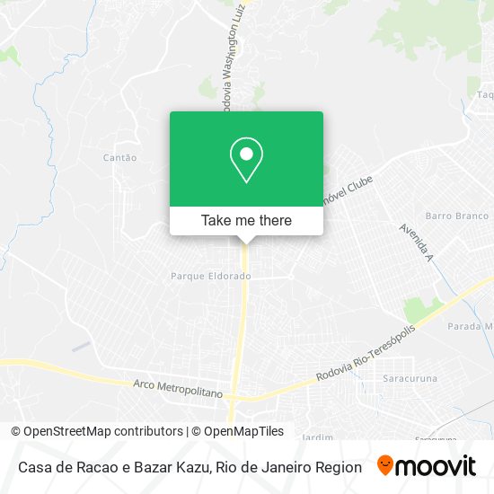 Mapa Casa de Racao e Bazar Kazu