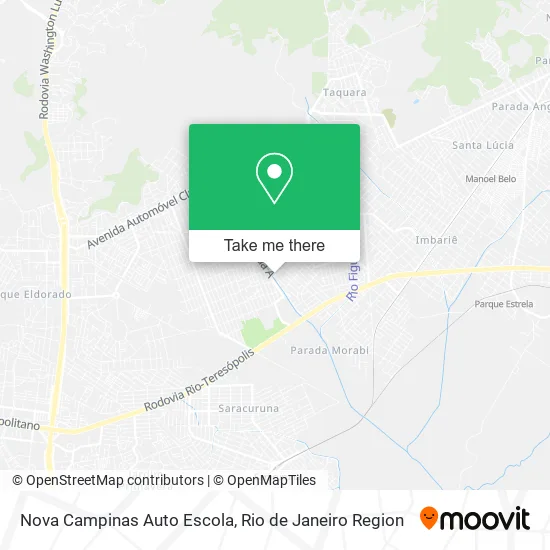 Nova Campinas Auto Escola map