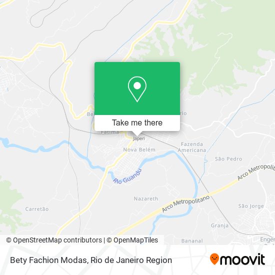 Mapa Bety Fachion Modas