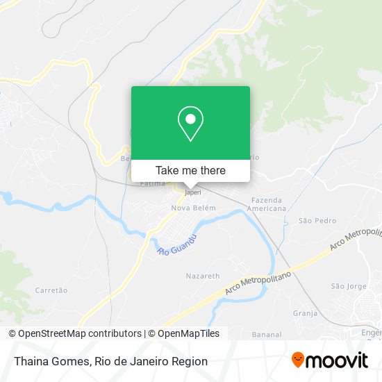 Mapa Thaina Gomes
