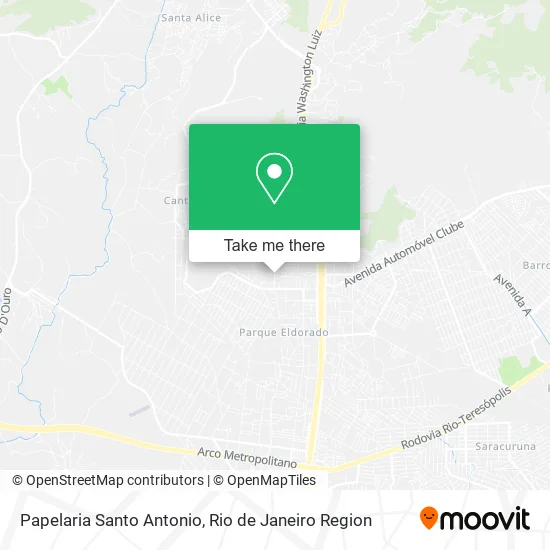 Papelaria Santo Antonio map