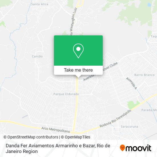 Mapa Danda Fer Aviamentos Armarinho e Bazar