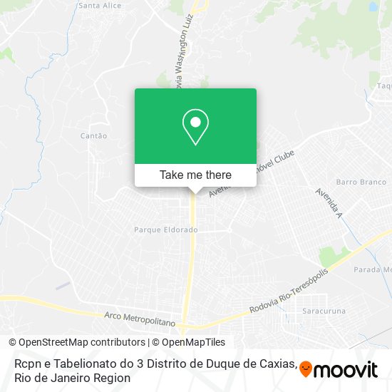 Rcpn e Tabelionato do 3 Distrito de Duque de Caxias map