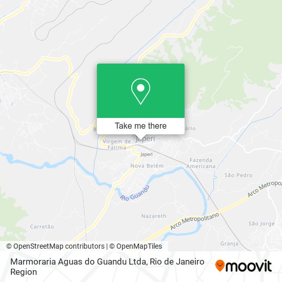 Mapa Marmoraria Aguas do Guandu Ltda