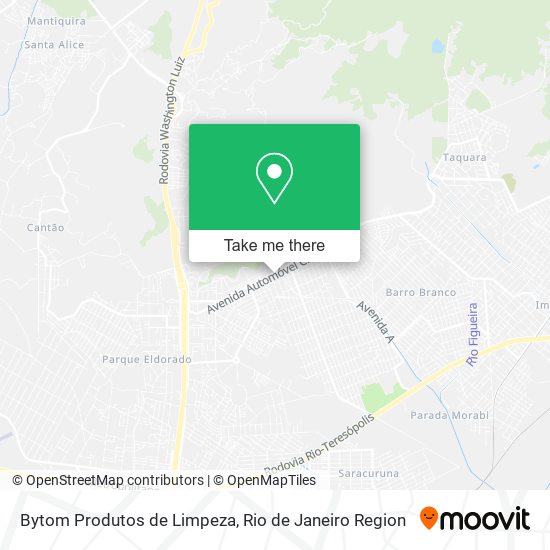 Mapa Bytom Produtos de Limpeza