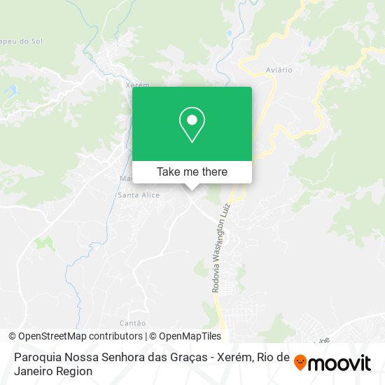 Paroquia Nossa Senhora das Graças - Xerém map