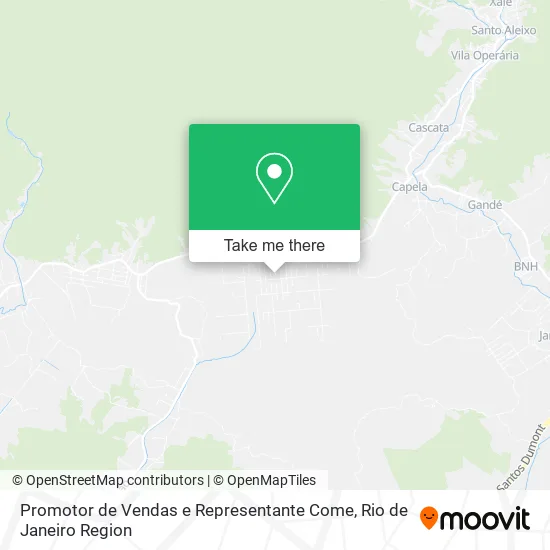 Promotor de Vendas e Representante Come map