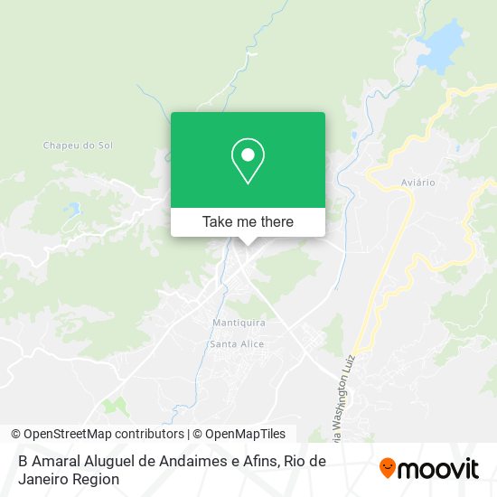 Mapa B Amaral Aluguel de Andaimes e Afins