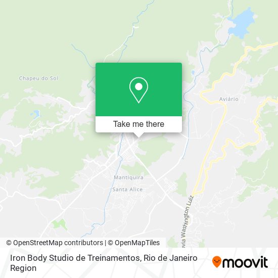 Mapa Iron Body Studio de Treinamentos