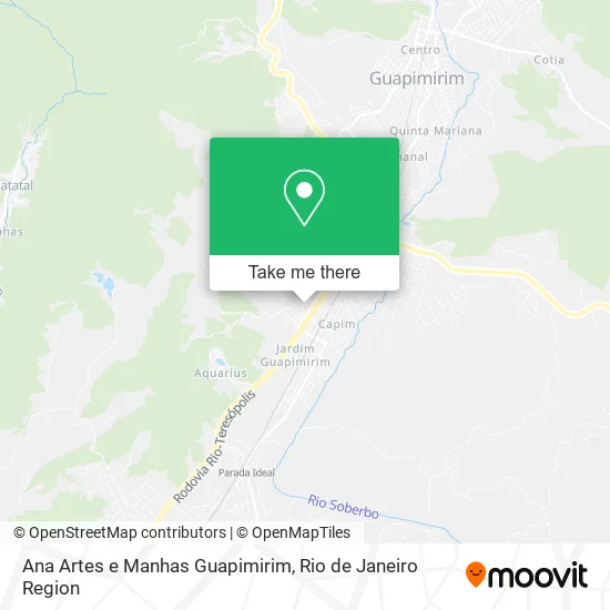 Ana Artes e Manhas Guapimirim map