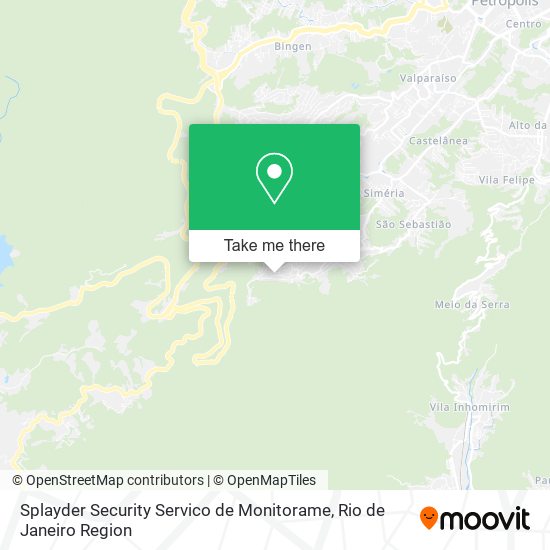 Mapa Splayder Security Servico de Monitorame