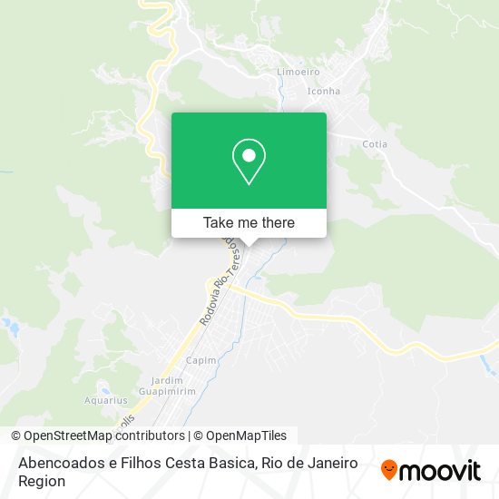 Abencoados e Filhos Cesta Basica map